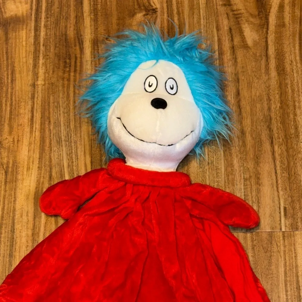 Universal Studios Cat in the Hat thing 1 2 Plush stuffed animal lovey security